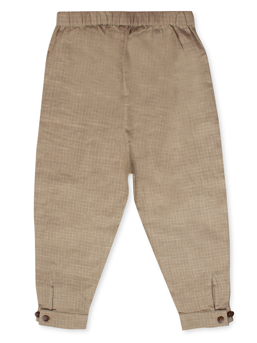 JOGGER STYLE LINEN TROUSERS